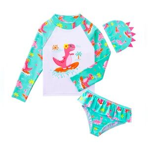 Rash Guard Set w/Swim Cap